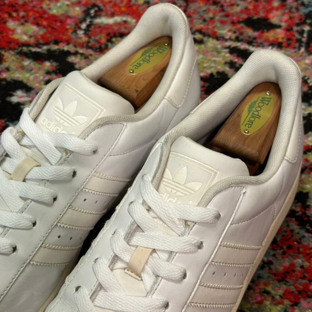VERY GOOD adidas Originals Superstar II "All White" Shell Toe Triple White 12 - Picture 6 of 10